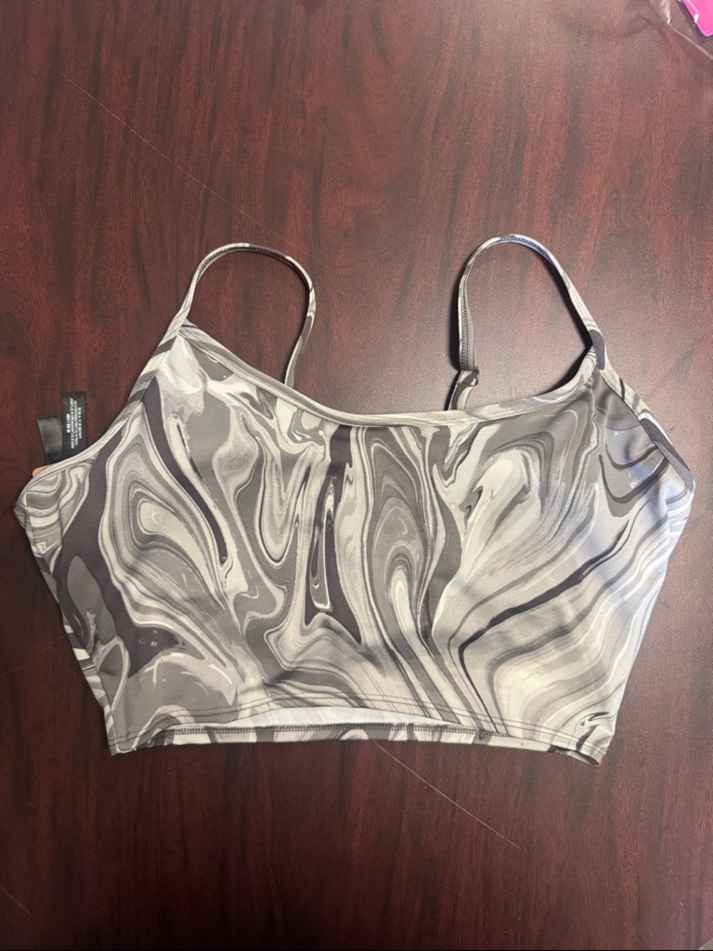 Victoria’s Secret PINK | Active Cropped Sports Bra | Size M‑DD | NWT
